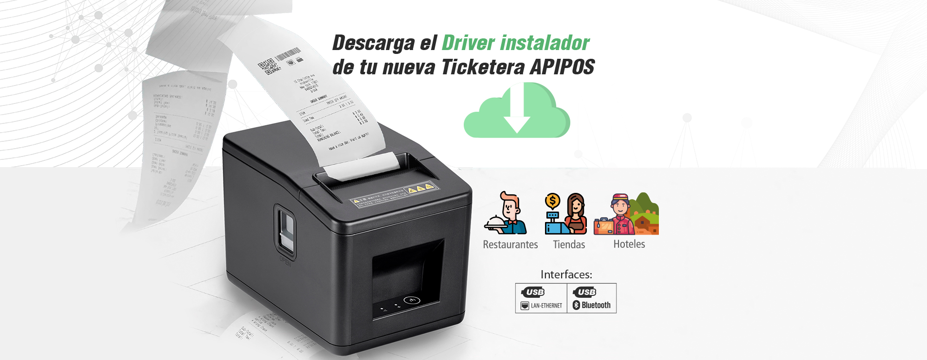 Impresora Ticketera API POS80 80mm, Bluetooth - USB, Negro 13 0101001438 1751245869